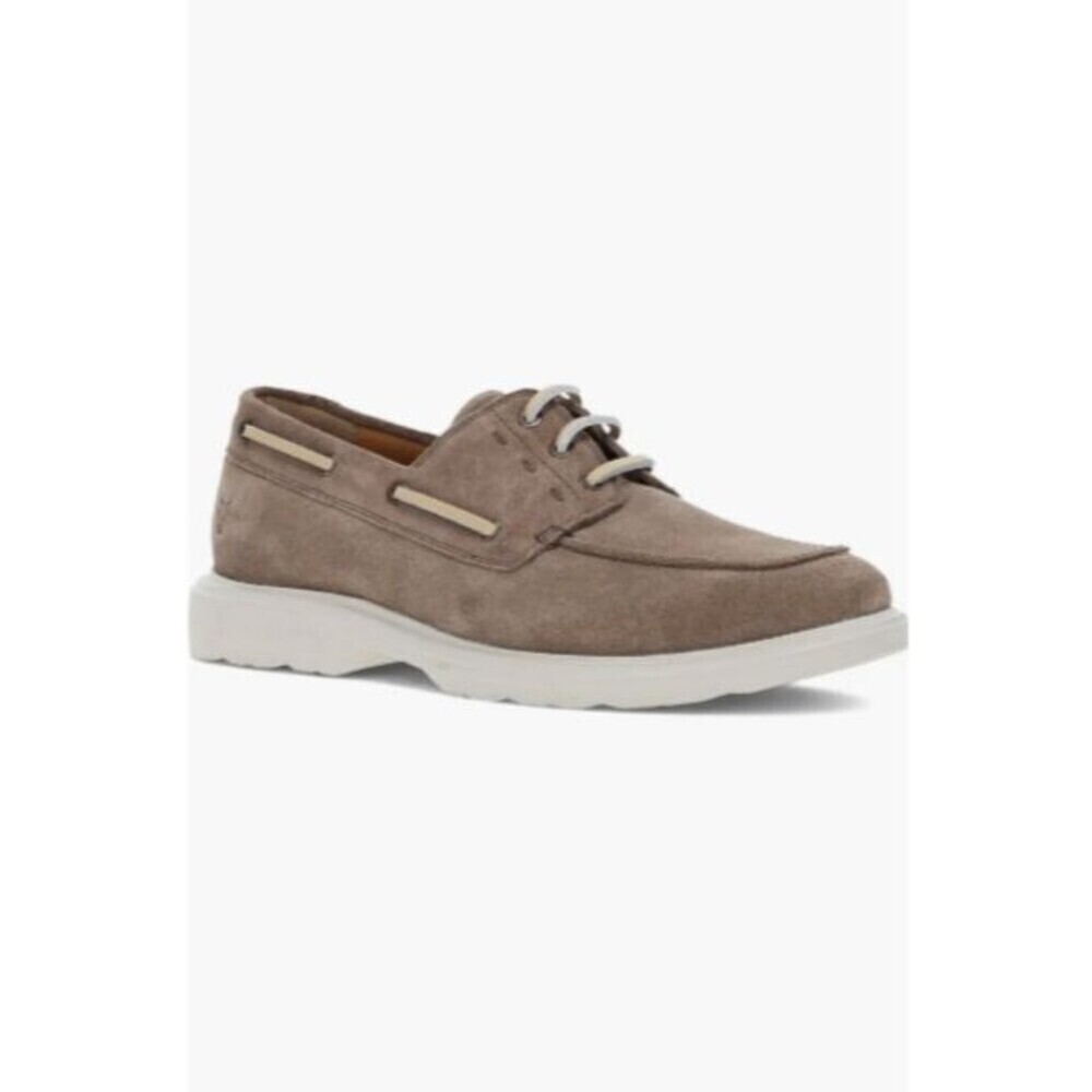 Frye Connor Leather Lace Up Boat Shoes Men 11. 5 Driftwood Nubuck New in Box